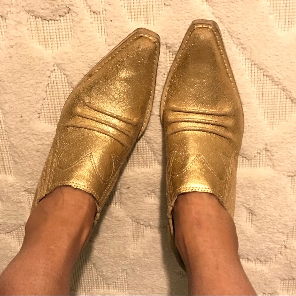 Penny loves Kenny gold horse n buggy western boots